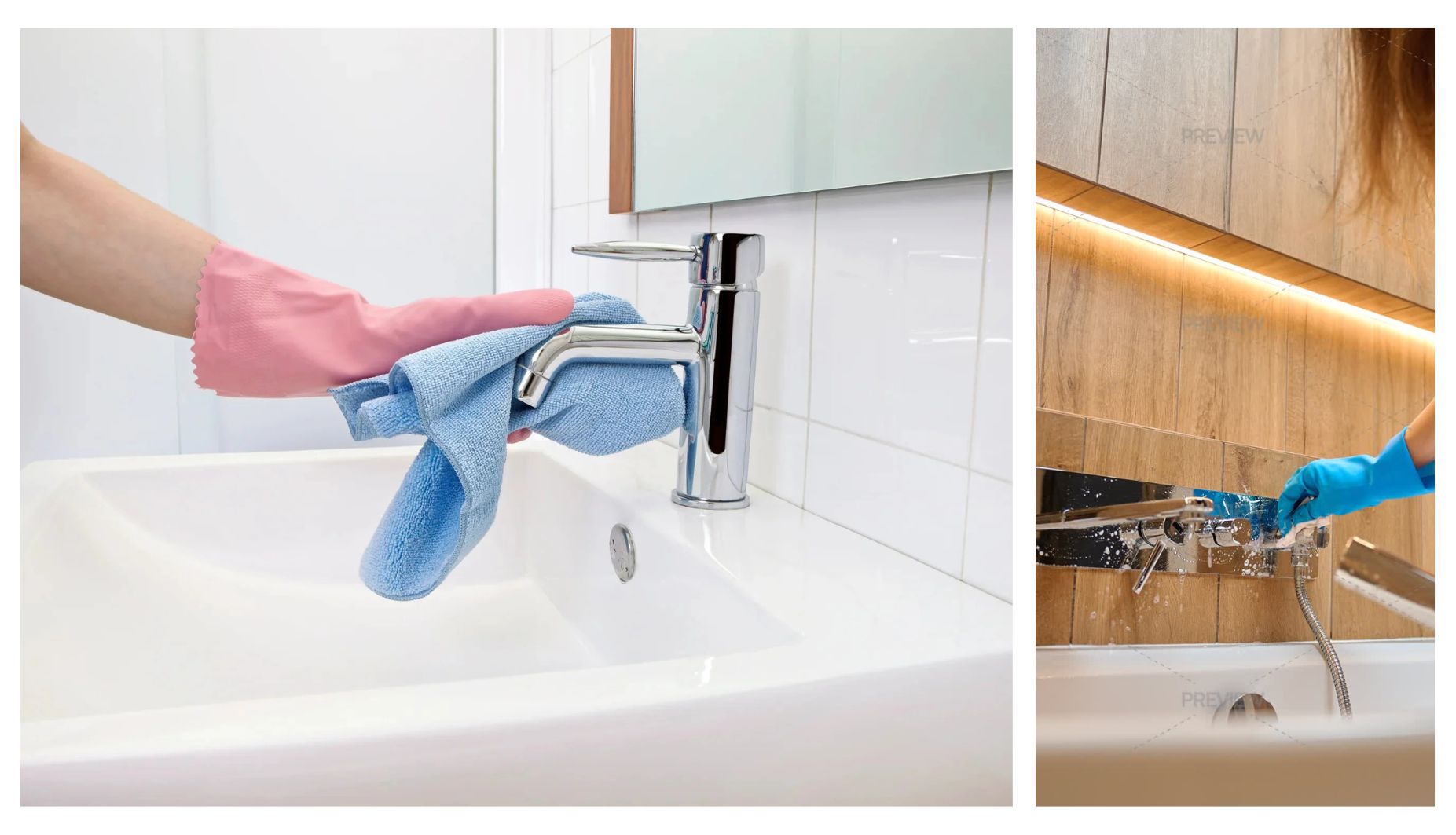 nettoyer robinetterie de salle de bain