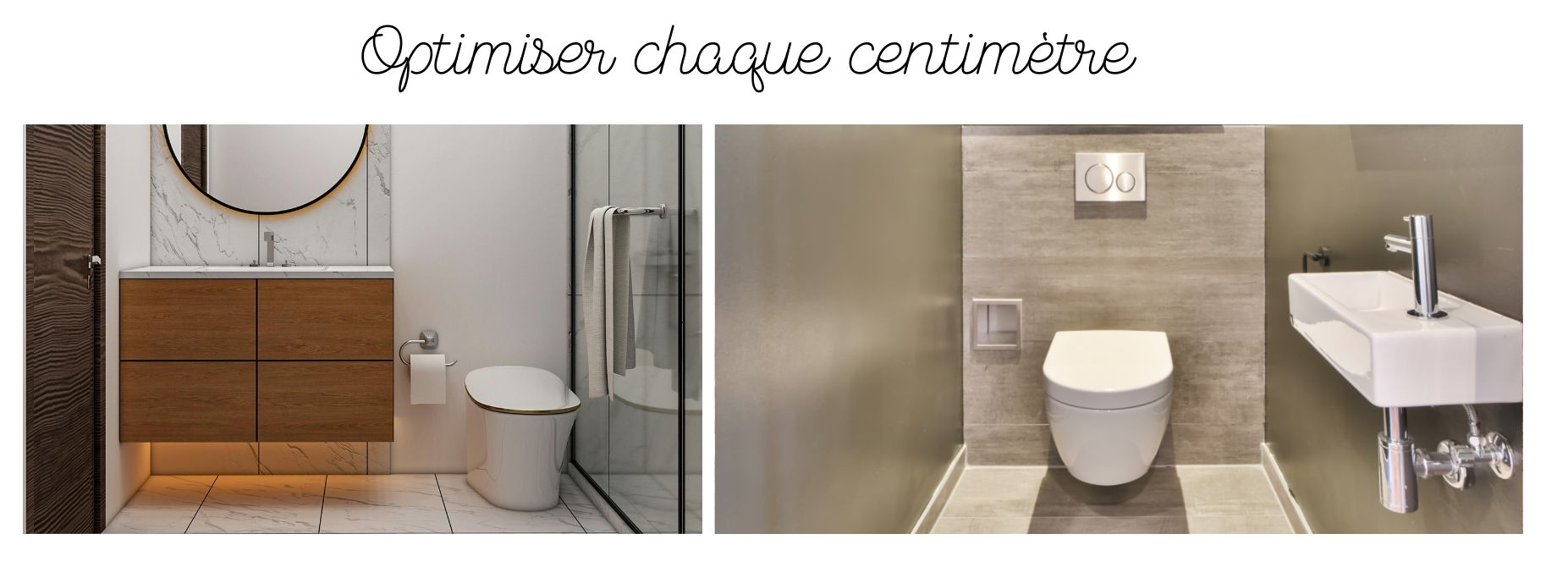 petite toilette optimiser chaque centimètre