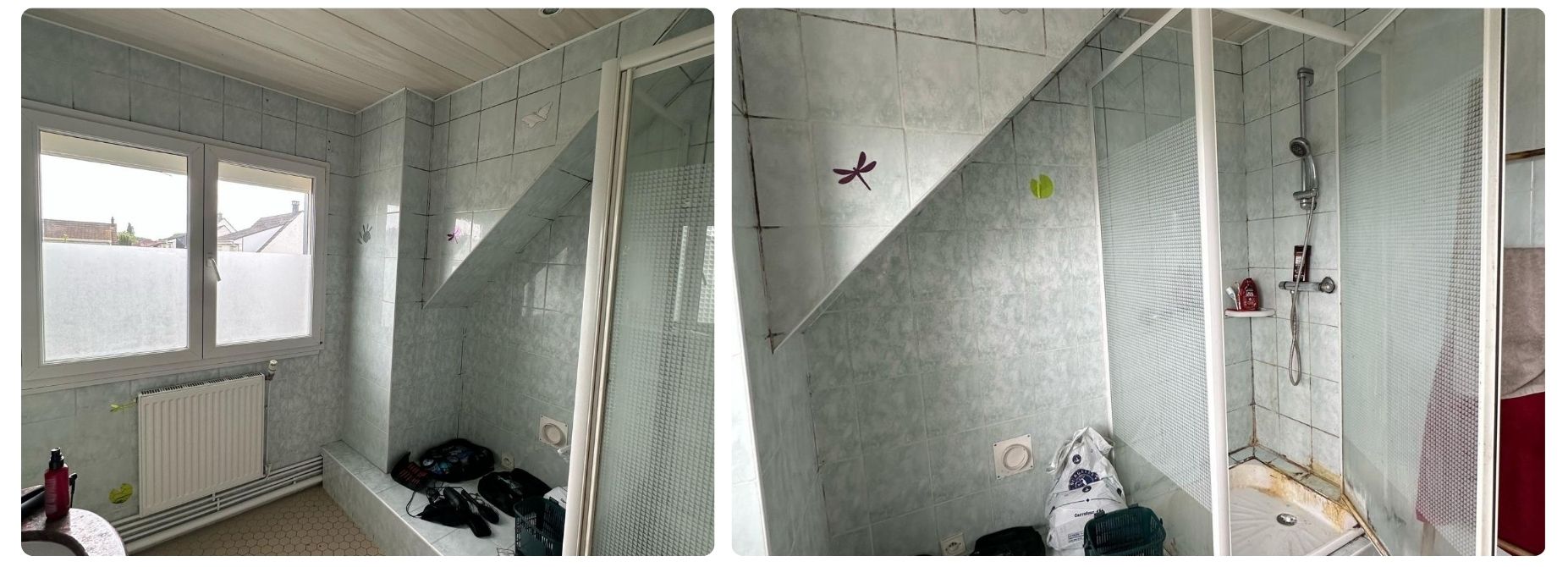 avant salle de bain client