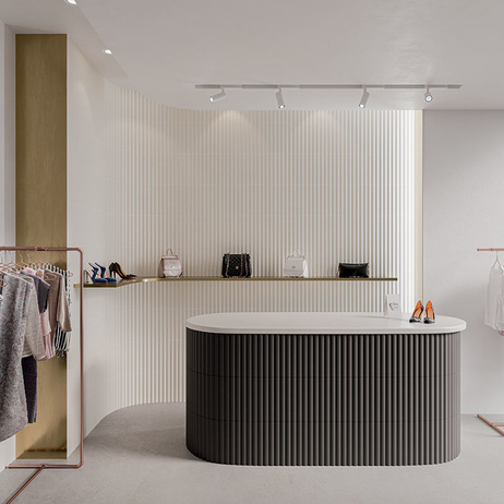 Stripes Ice White mat 