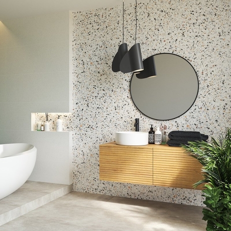 Faience terrazzo multicolore
