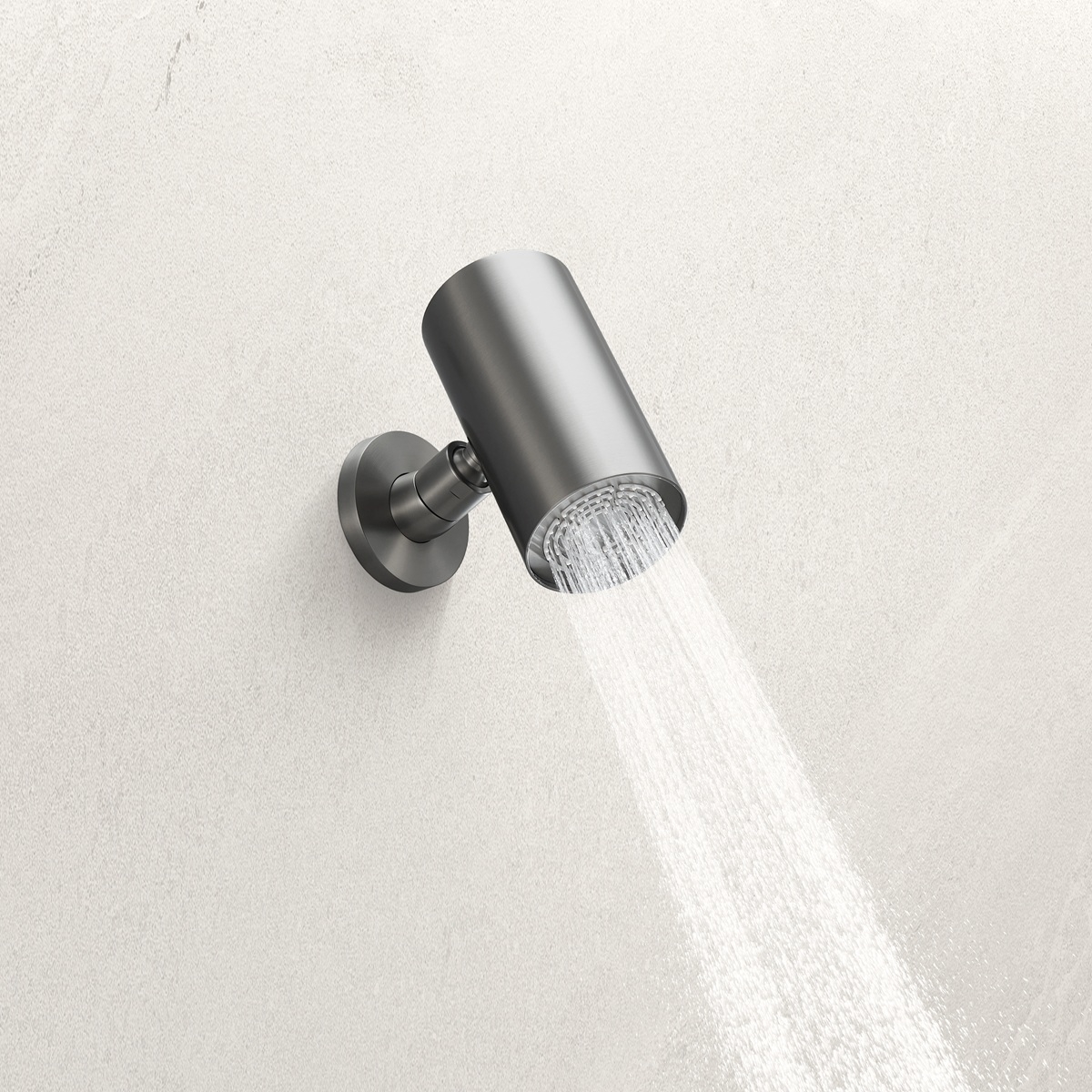 Robinet de douche à encastrer gun metal