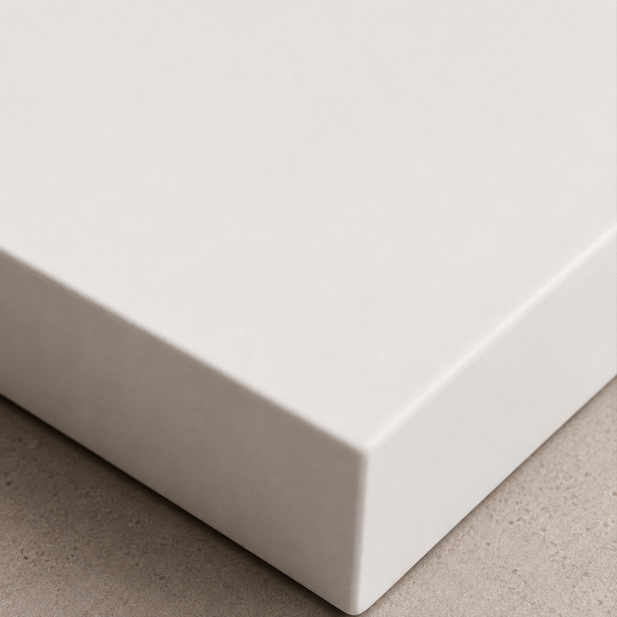 Receveur blanc mat lisse