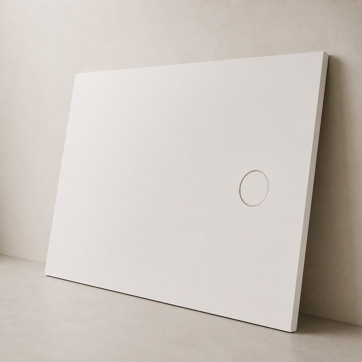 Receveur blanc mat 