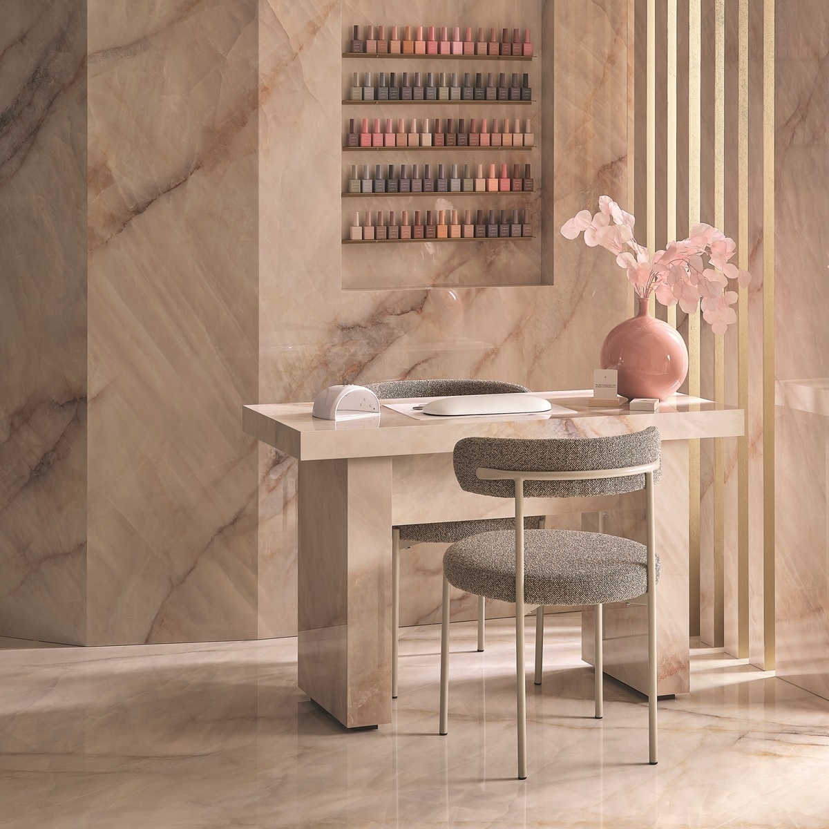 Carrelage Tele Di Marmo Crystal Extra Pink