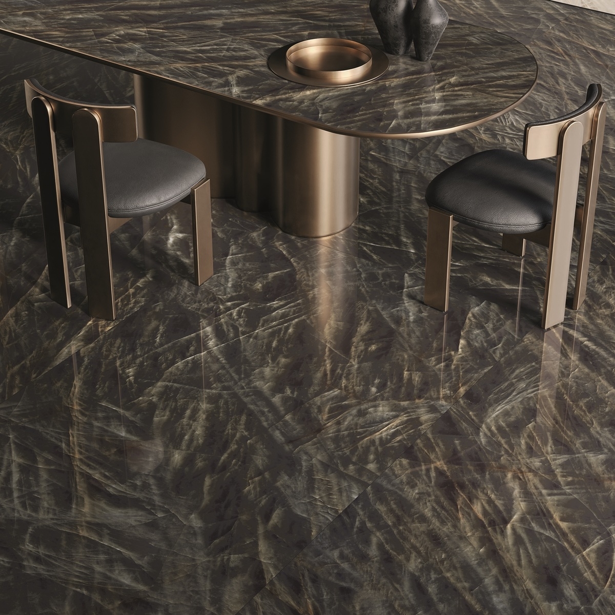 Carrelage Marbre Tele Di Marmo Crystal Vitrum Black