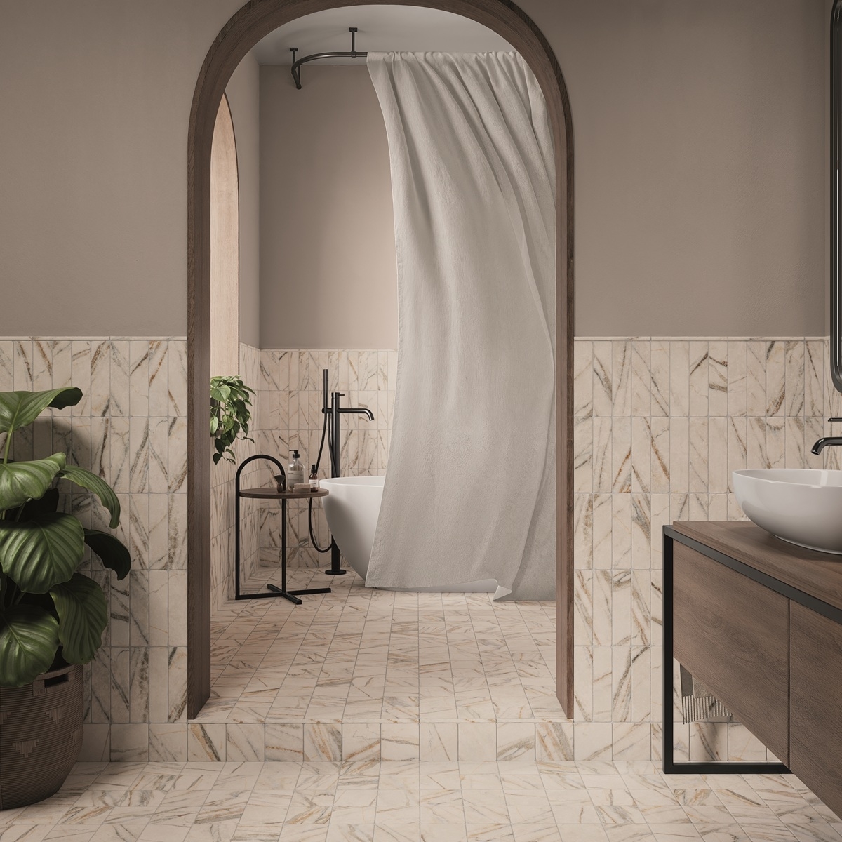 Carrelage vestige sol arabescato