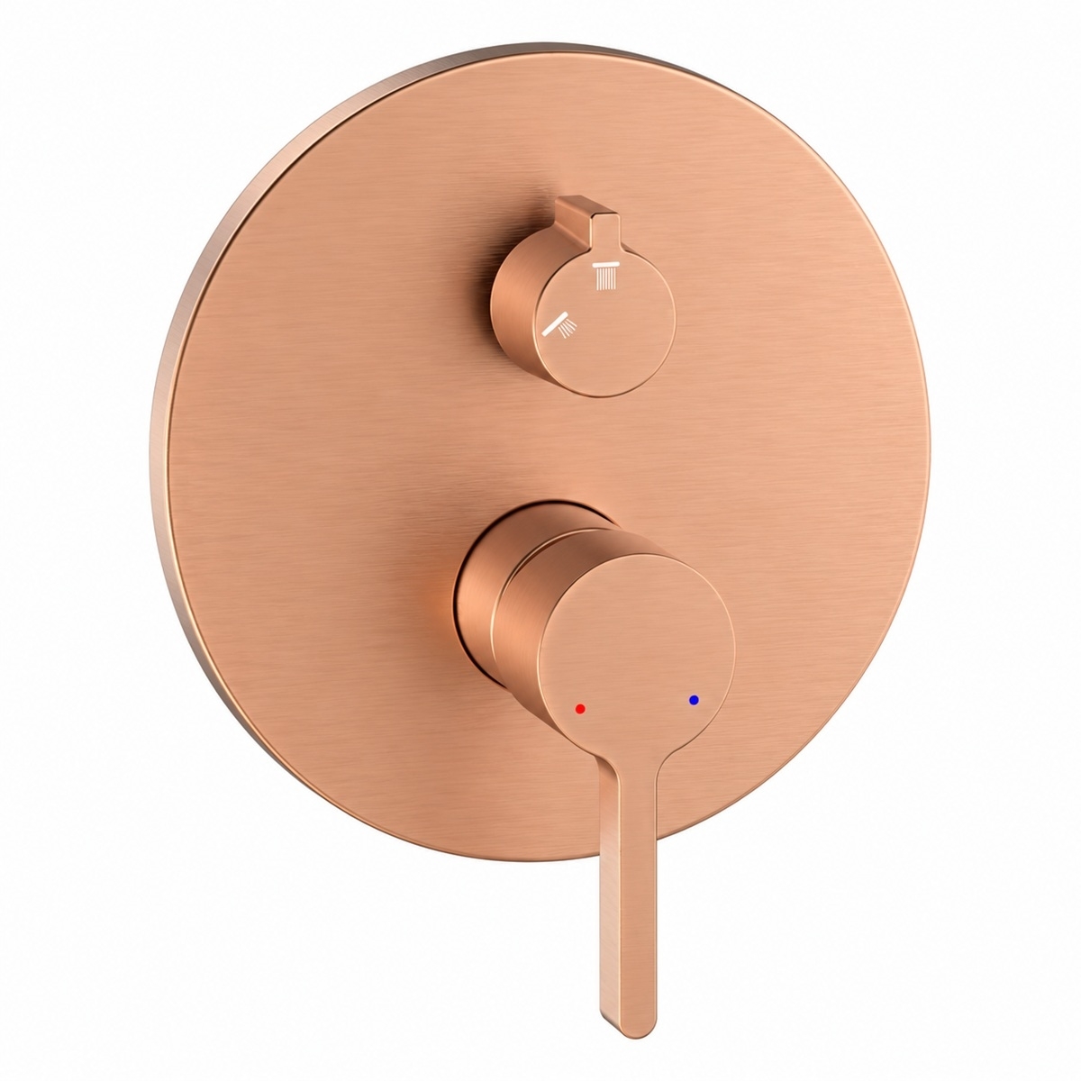 Mitigeur de douche encastrable cezela bronze brossé