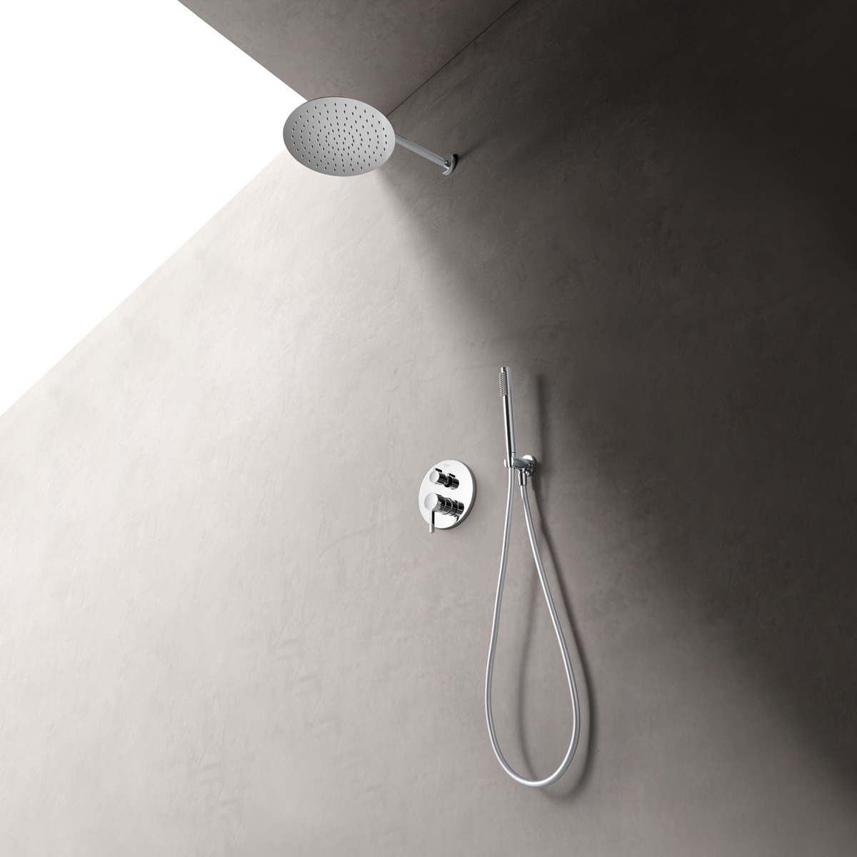 Kit de douche encastrable cezela chrome