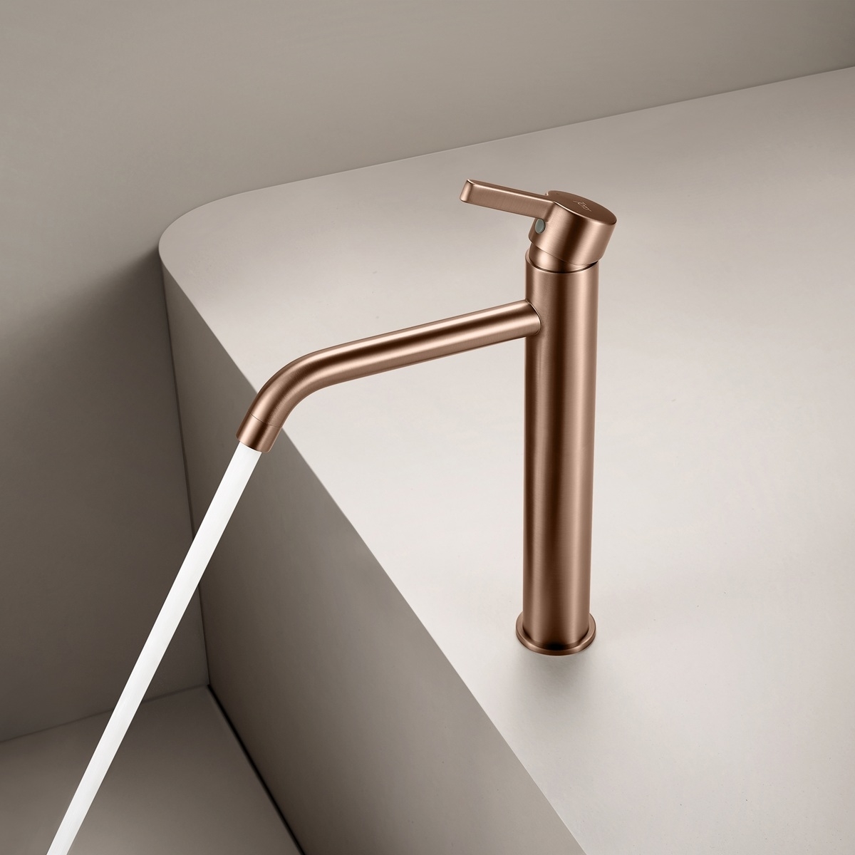 Robinet surreleve rose gold