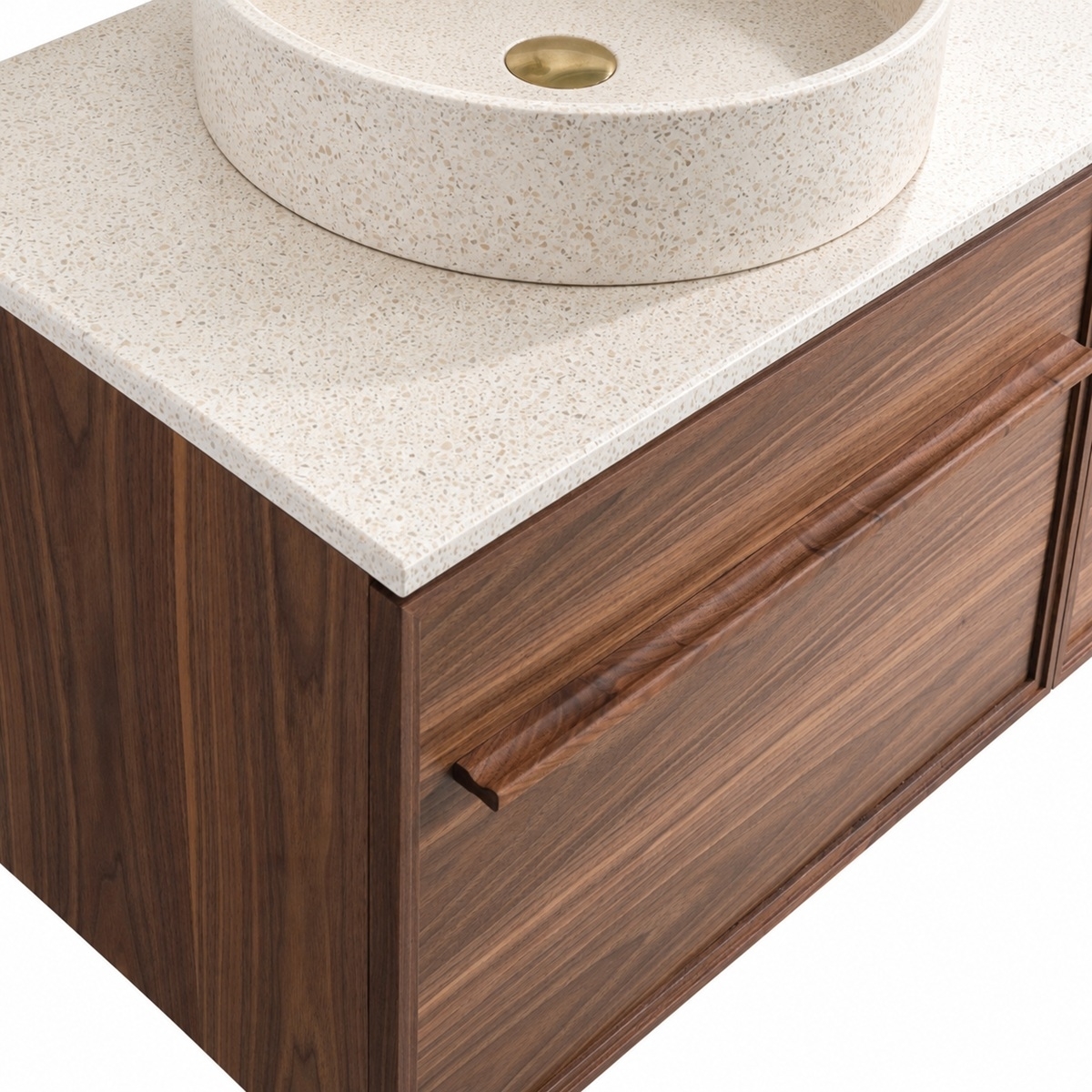 Zoom plan beige meuble legno 140