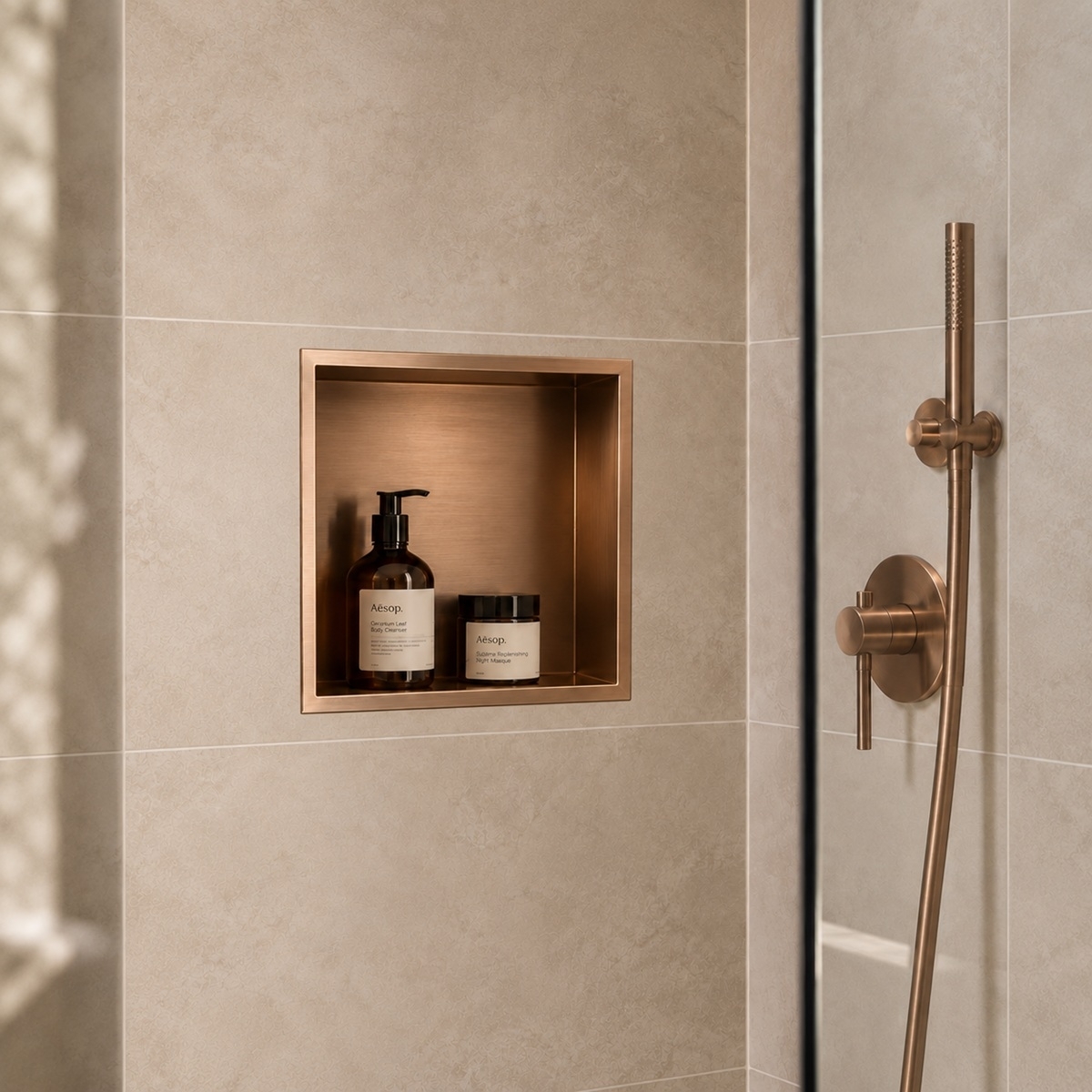Niche encastrable cuivre 30 cm 