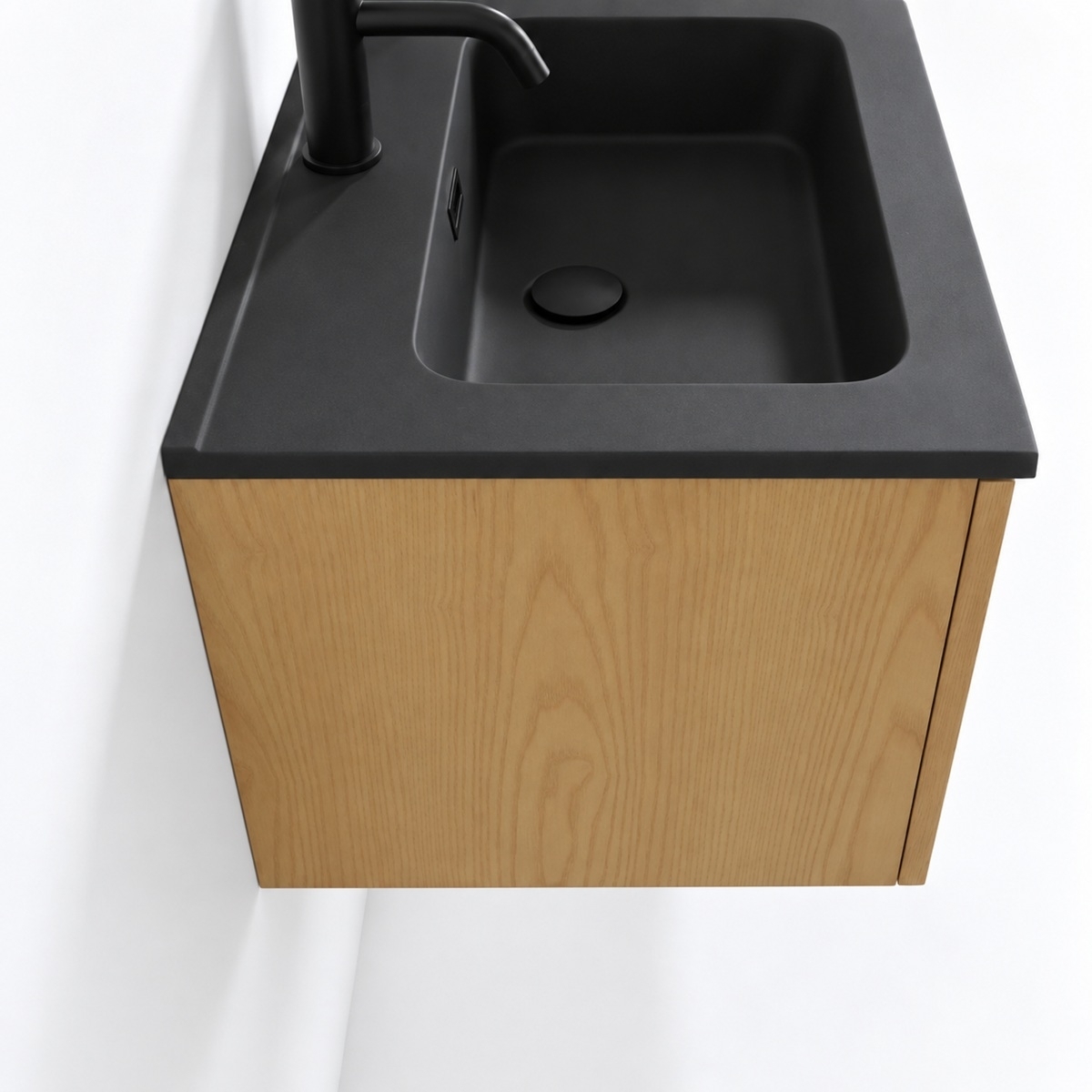 Profil meuble sculpt avec vasque noire