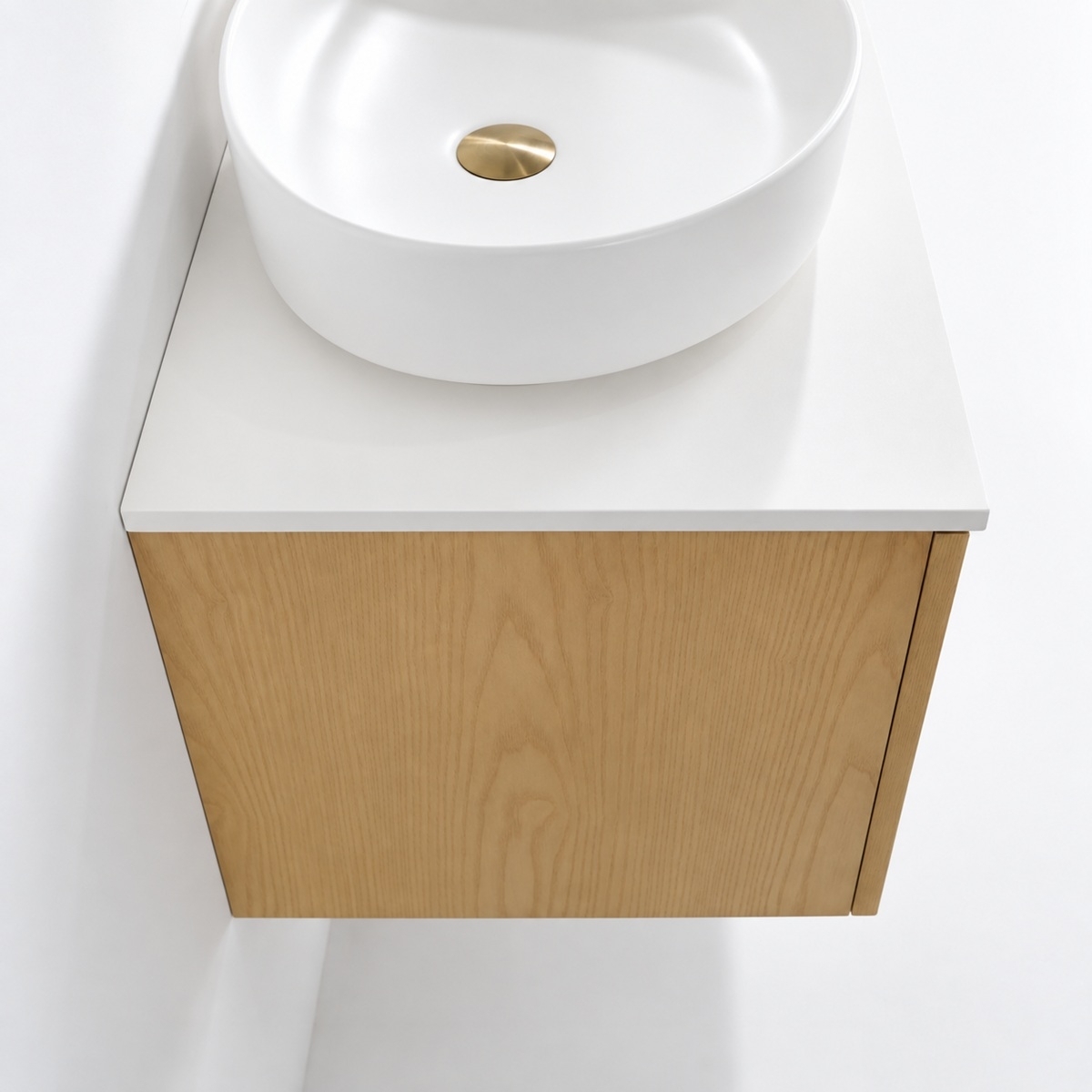 Profil meuble sculpt avec plan sous vasque