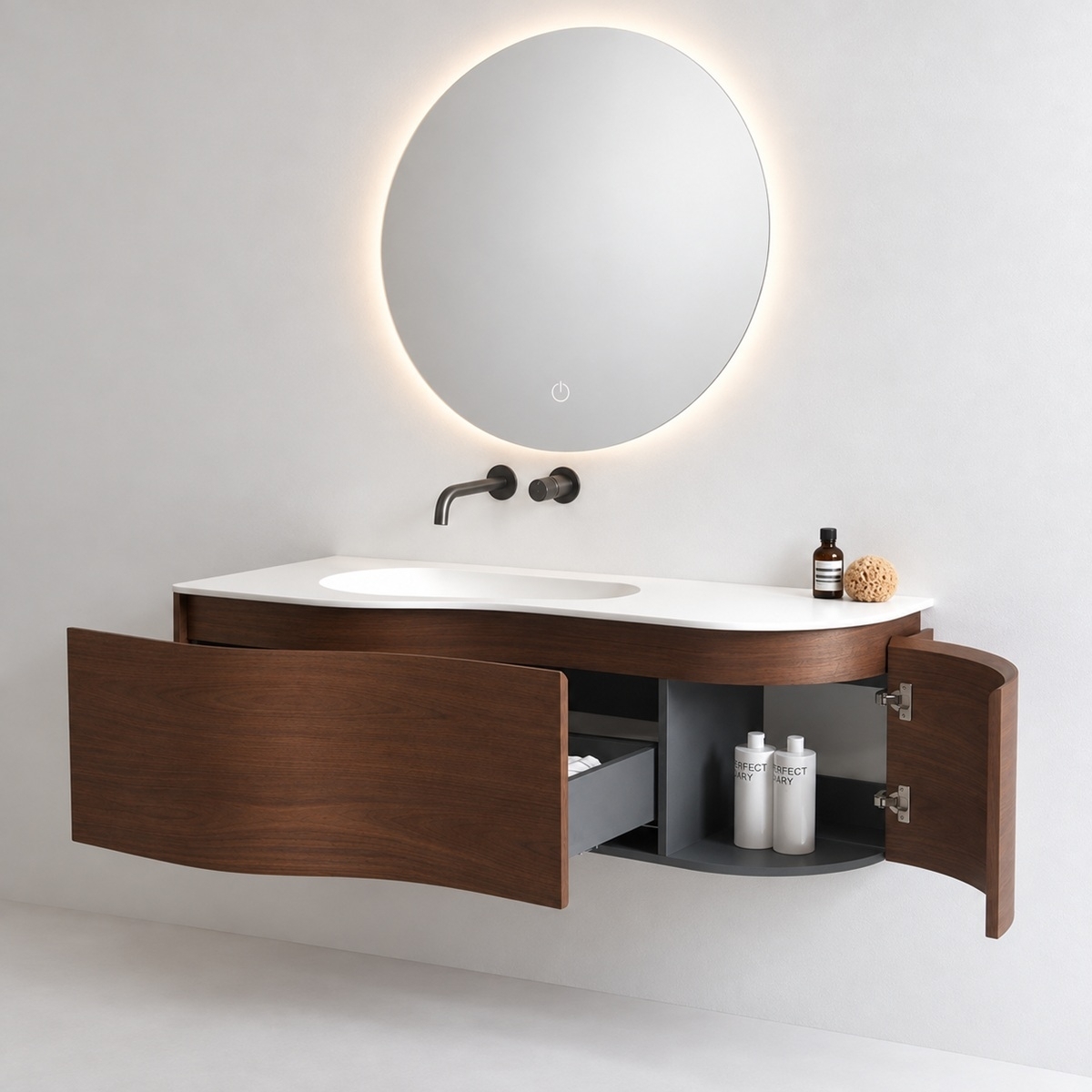 Meuble wavia avec zoom tiroirs ouverts