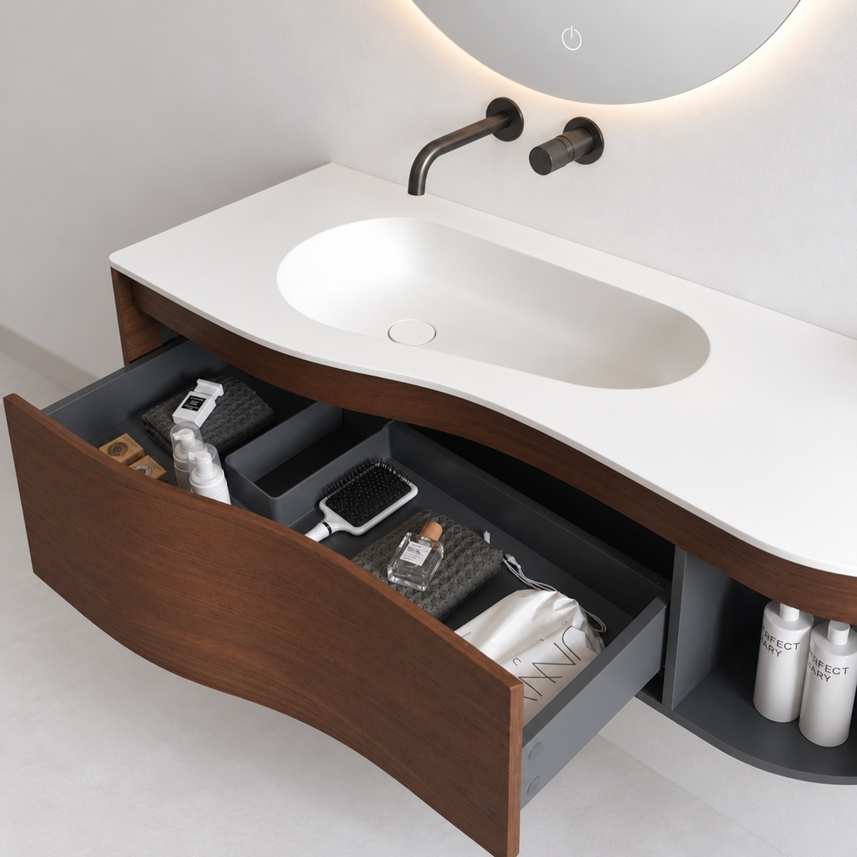 Meuble Wavia 12 avec vasque encastrée