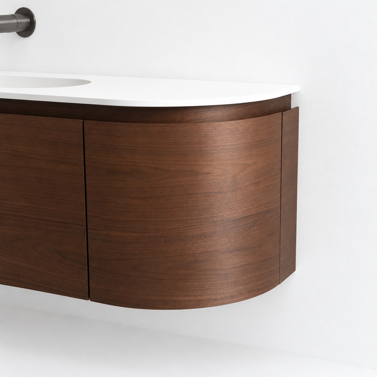 Meuble asymétrique salle de bain 
