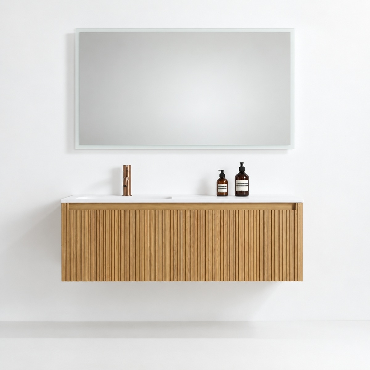 Meuble simple vasque sculpt 120 excentré gauche