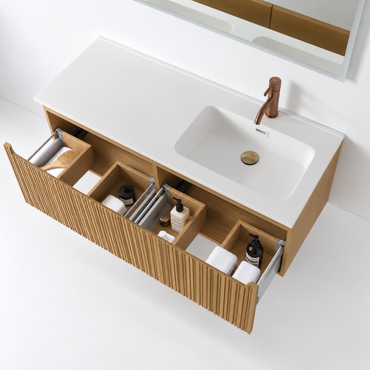 Meuble sculpt 120 vasque à droite