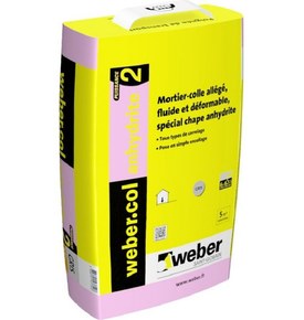 Colle carrelage sol Weber anhydrite