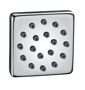 Buse de douche carrée hydromassante à multi-jet 4 cm Quadra
