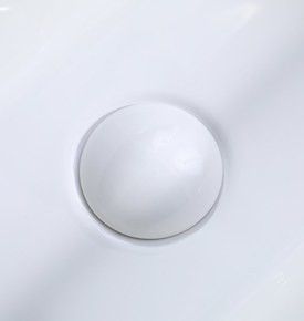 Cache bonde en céramique Blanc brillant