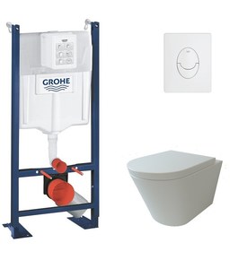 Pack WC suspendu Rimless GROHE Compact 48 cm