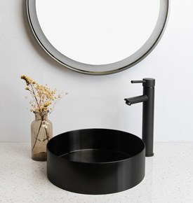 Mitigeur lavabo surélevé Filo Noir