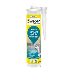 Mastic silicone Weberseal spécial carrelage