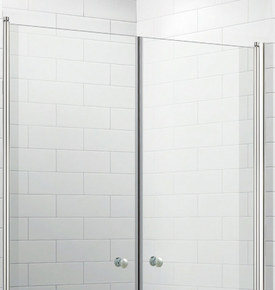 Porte de douche Saloon 80 à 100 cm ouverture intérieur et extérieur 
