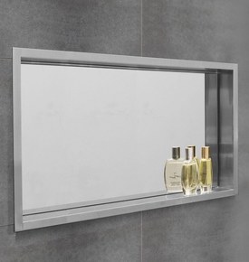Niche de douche encastrable avec miroir intégré