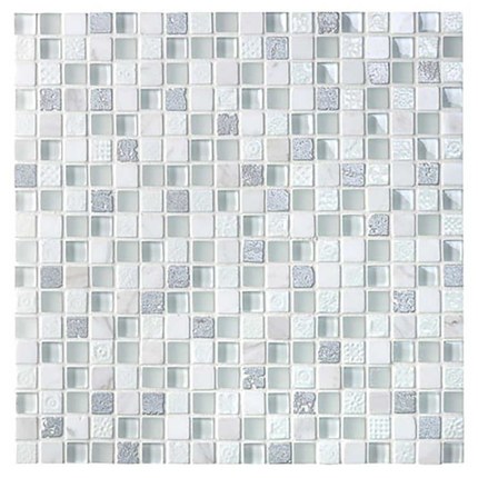 Mosaïque mix Gris/Blanc avec motifs