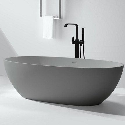 Baignoire Sobin béton charge minéral 180 cm