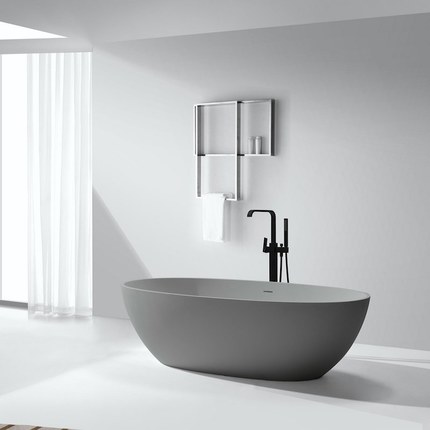 Baignoire Sobin béton charge minéral 180 cm