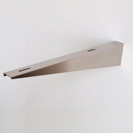 Equerres fixation inox pour plan vasque de salle de bain