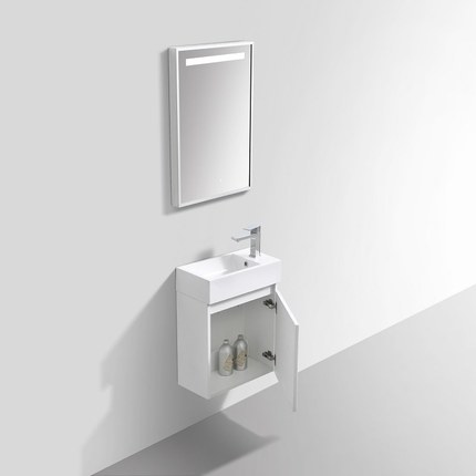 Meuble WC recto 45 cm x 25 cm blanc