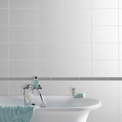Carrelage Faïence blanc mat