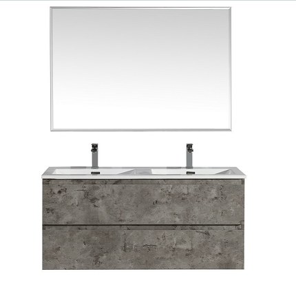Meuble salle de bain Soho béton ciré 120 cm