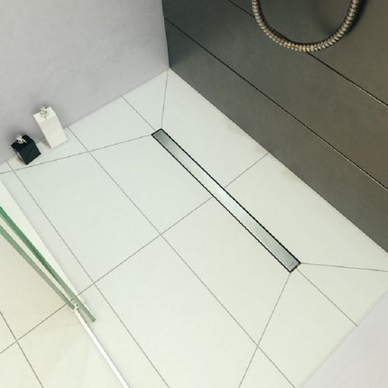 kit caniveau de douche à l'italienne finition carrelable avec système natte  d'étanchéité 60cm (livraison gratuite) : Entreprise de béton ciré -  Provensol