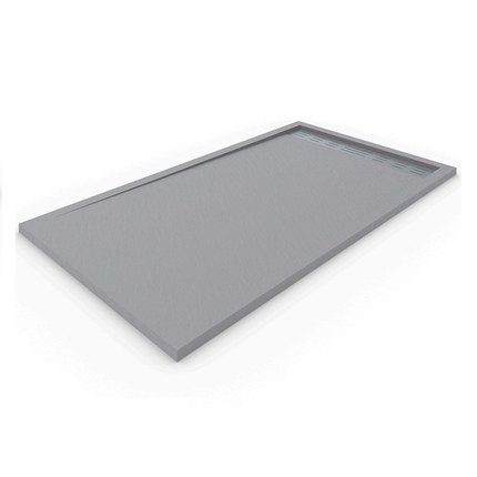 Receveur de douche Premium caniveau gris de 120 à 160 cm