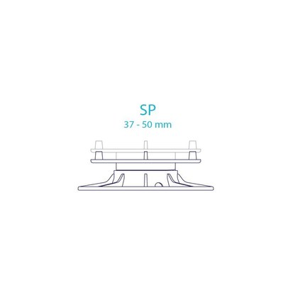 Plot de carrelage réglable SP de 37 mm à 50 mm