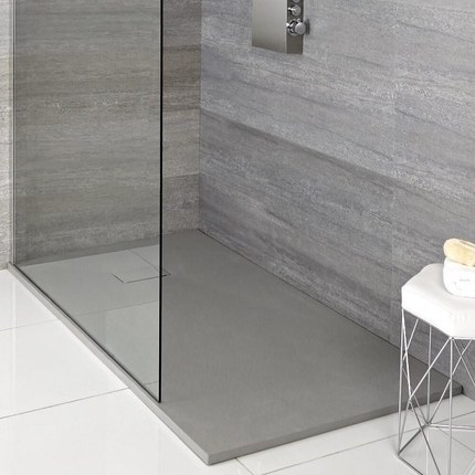 Receveur de douche Nature gris de 100 à 160 cm