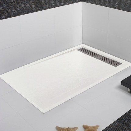 Receveur de douche Premium caniveau blanc 160 x 80 cm