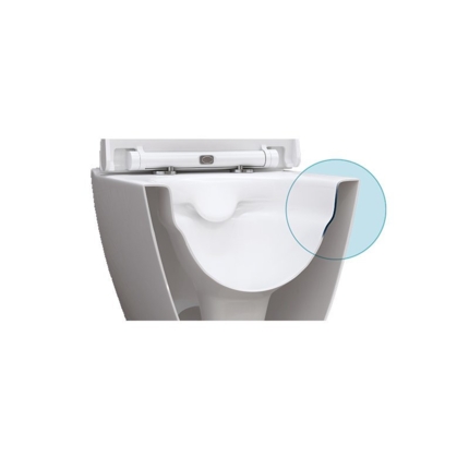 Cuvette suspendue Joy Blanche matte Rimless