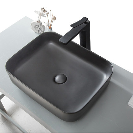 Vasque noir mat Goa 50 cm