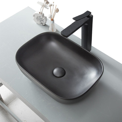 Vasque noir mat Zia 45 cm