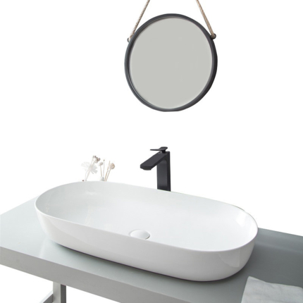 Vasque blanc brillant Iris 81,5 cm 
