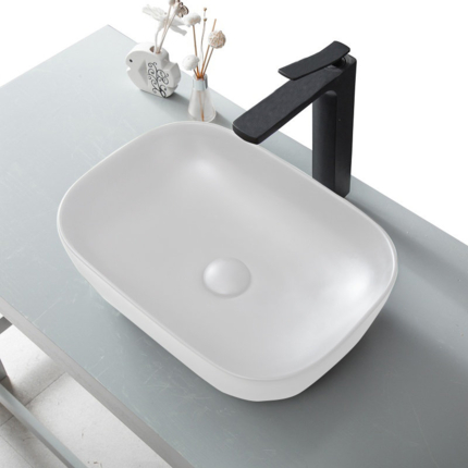 Vasque blanc mat Zia 45 cm