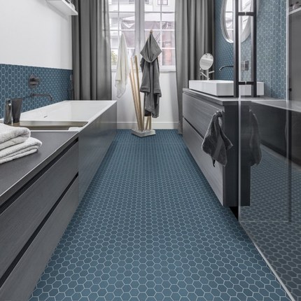 Carrelage Hexa Ocean Wave Mat