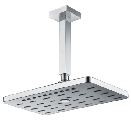Bras plafond de douche carré 20 cm